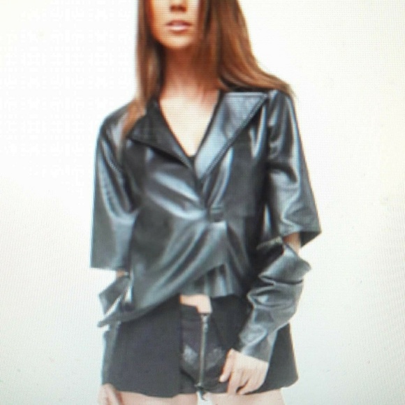 Tov Leather & Swede Jacket Short or Long Sleeve - Picture 1 of 7